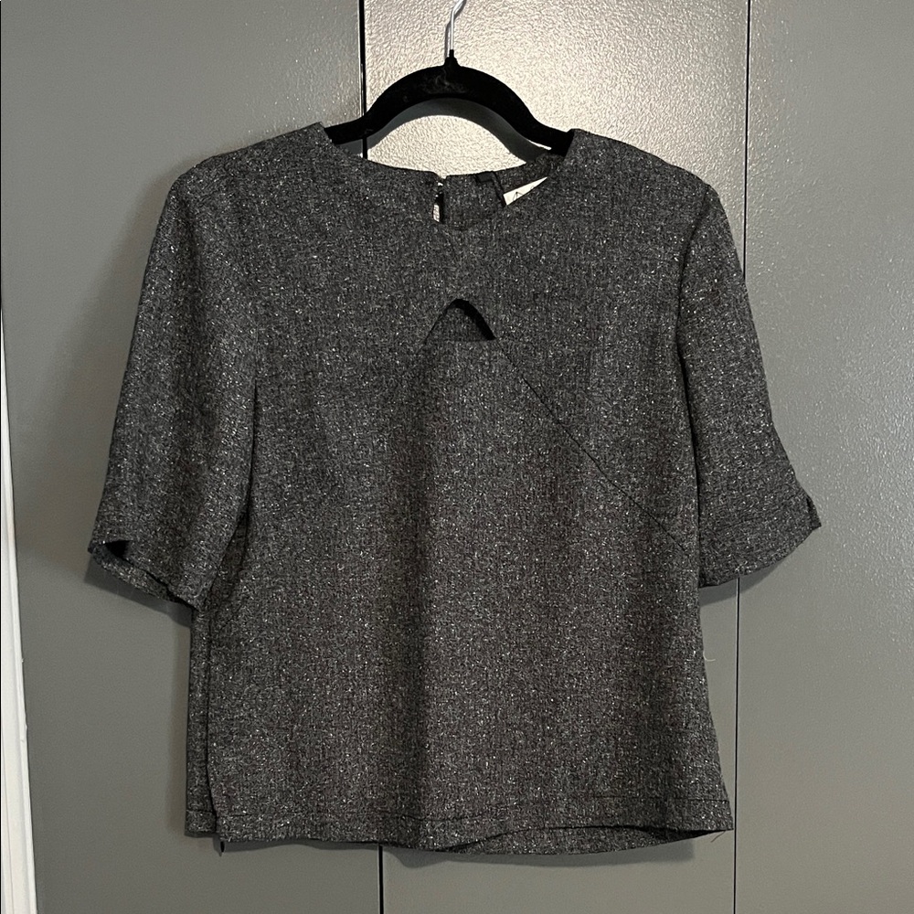 La Mer Charcoal Gray Women's Blouse